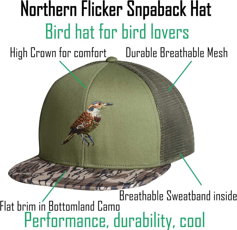EDTREK Outdoorsman Pro Trucker Breathable Mesh Performance Cap - Flat Brim Snapback Hat - Image 5